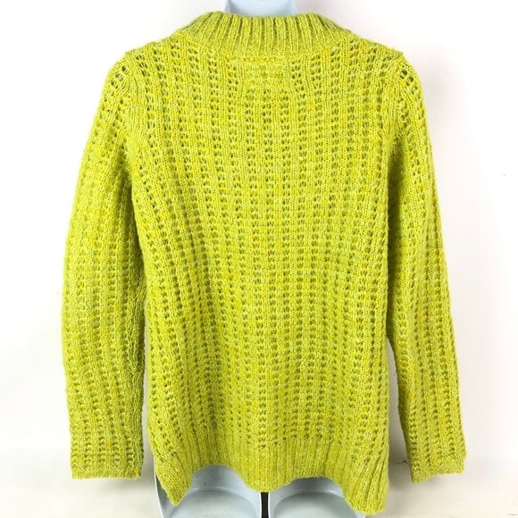 Anthropologie Field Flower Green Pullover Knit Sweater size S - Picture 4 of 7